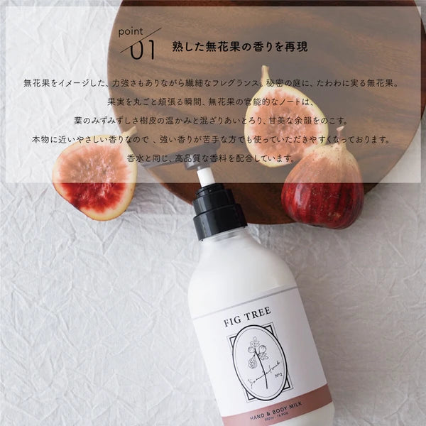 日本製 ハンド&ボディミルク 熟した無花果の香り